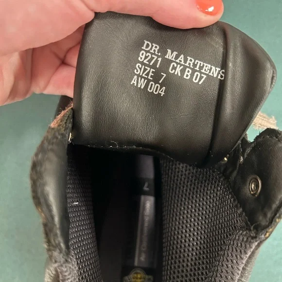 Dr. Martens Black and Tan Lace Up Boots - Picture 9 of 10